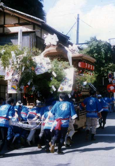 だんじり曳行1986